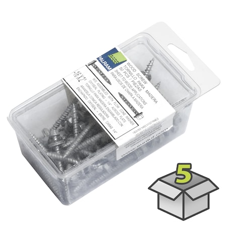 Palram Wood Screw, 5.1, Hex Drive, 5 PK 401030